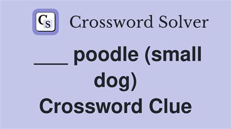 stocky dogs crossword clue